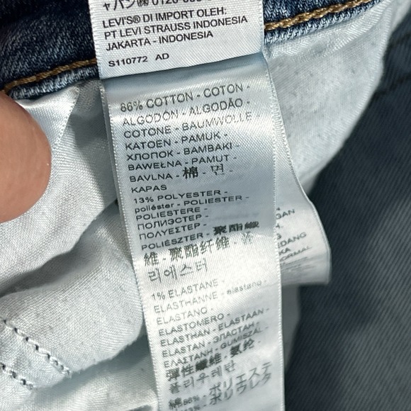 Levis Silver Tab Mom Jeans Womens 30‎ (Fits 28x25) High Rise Stretch Baggy Denim - Picture 11 of 16